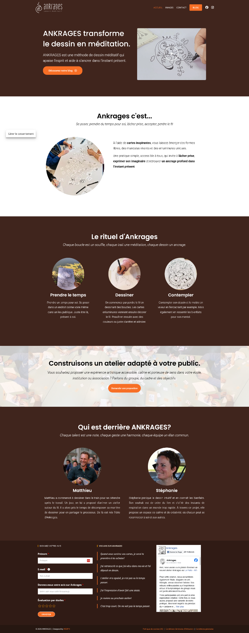 Capture du site ANKRAGES