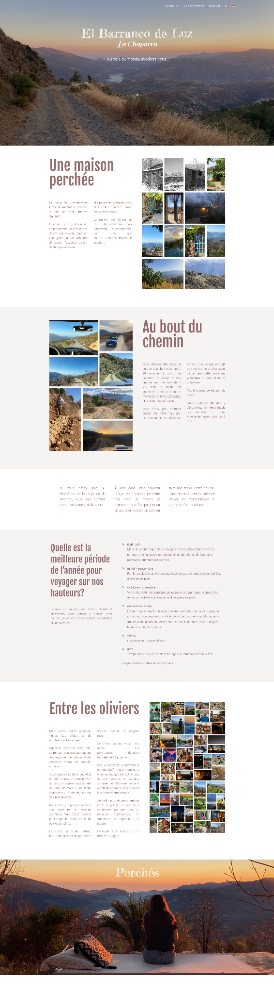 Capture du site Barranco de Luz